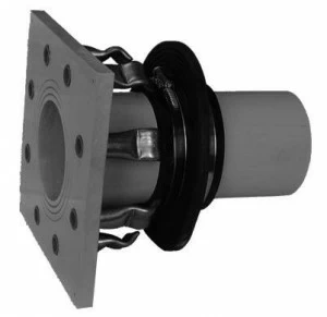 SANIT 121364060110 оцинкованные стенки втулки PP, прямой односторонний фланец, втулка сталь дюбель