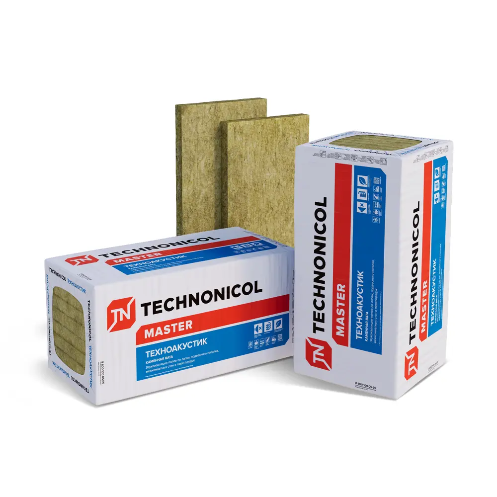 Звукоизоляция Технониколь Техноакустик 50 мм 5.76 м² STLM-2068751 - Вид №1