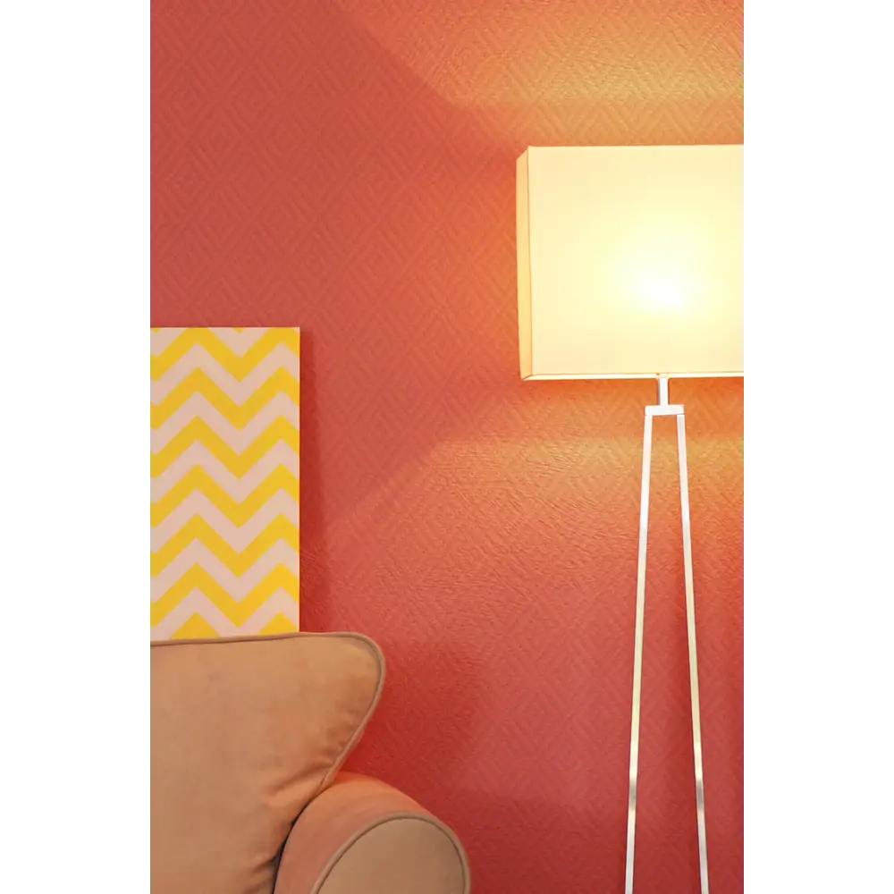 Обои стеклотканевые Profitex Ромб мелкий белые 1 м STLM-2212031 - Вид №1