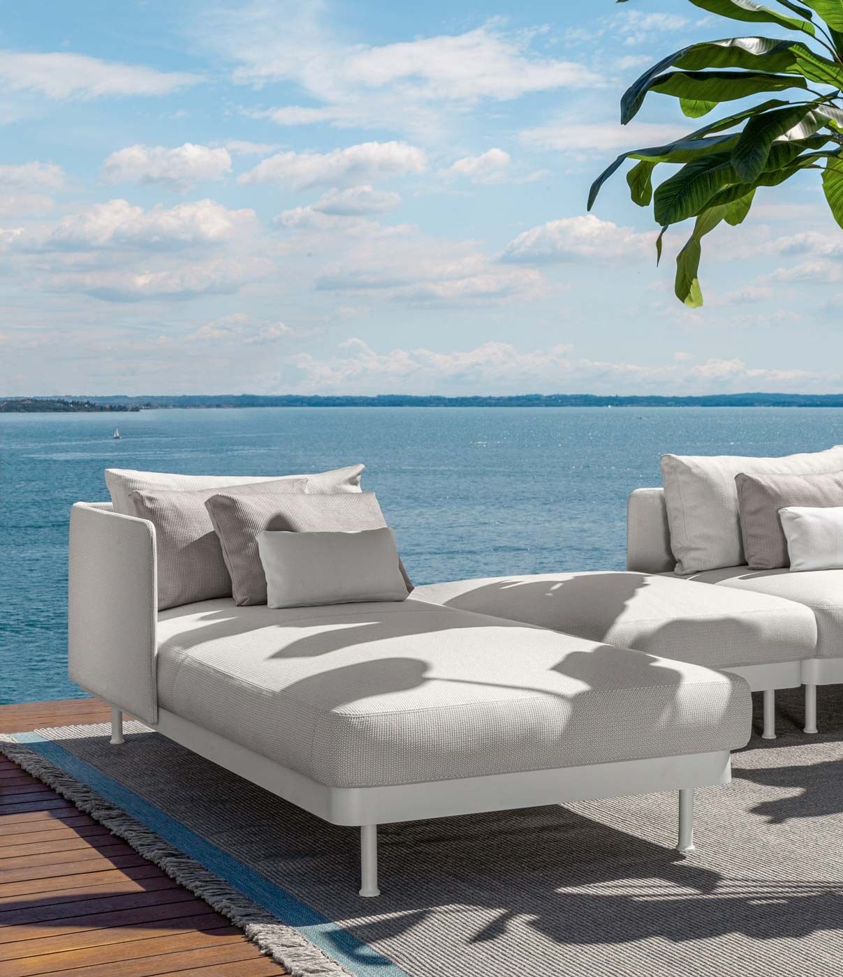 Ткань сад диван с полуостровом Talenti Slam ARCH-00126400 - Вид №2