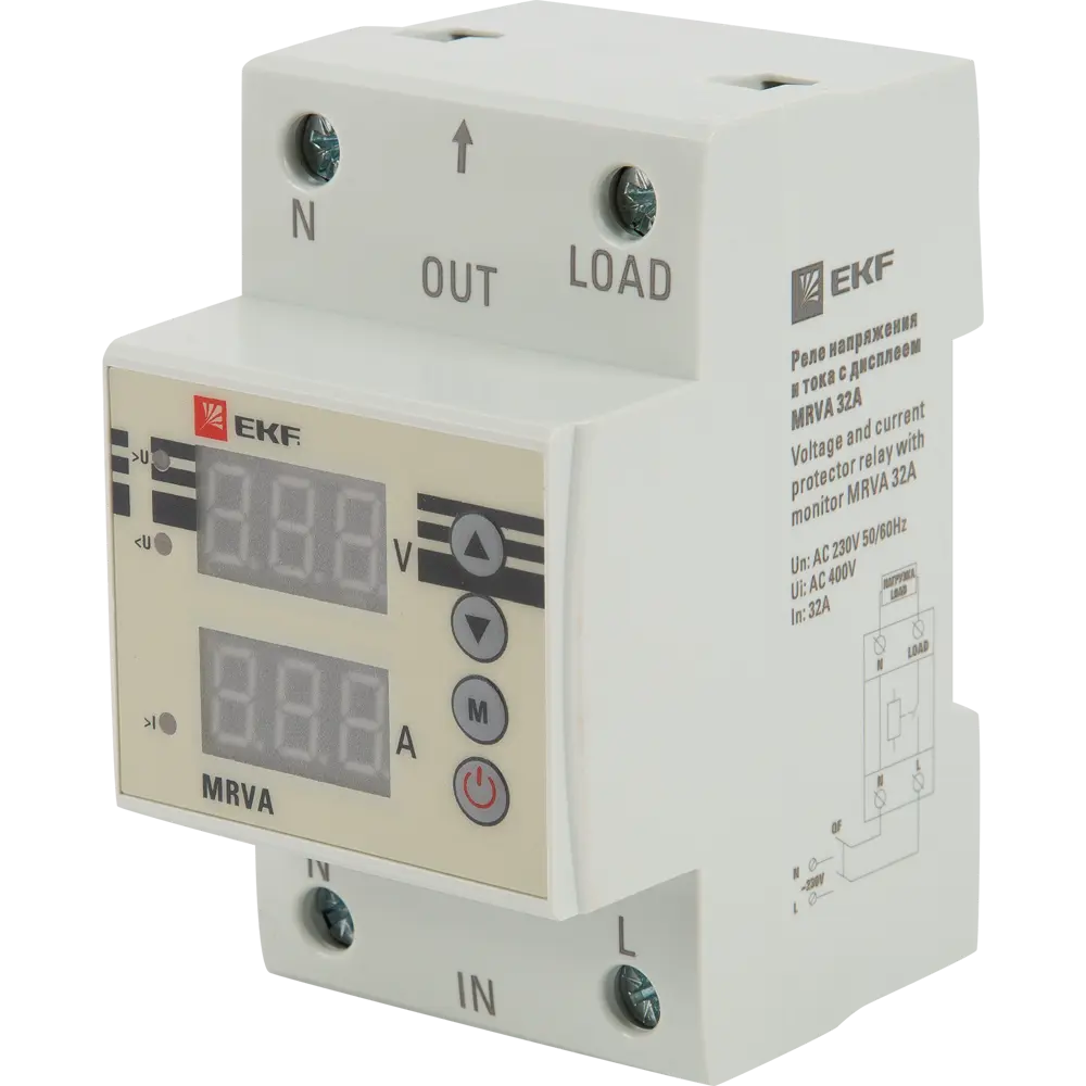 Реле напряжения и тока EKF MRVA 32A STLM-2046366