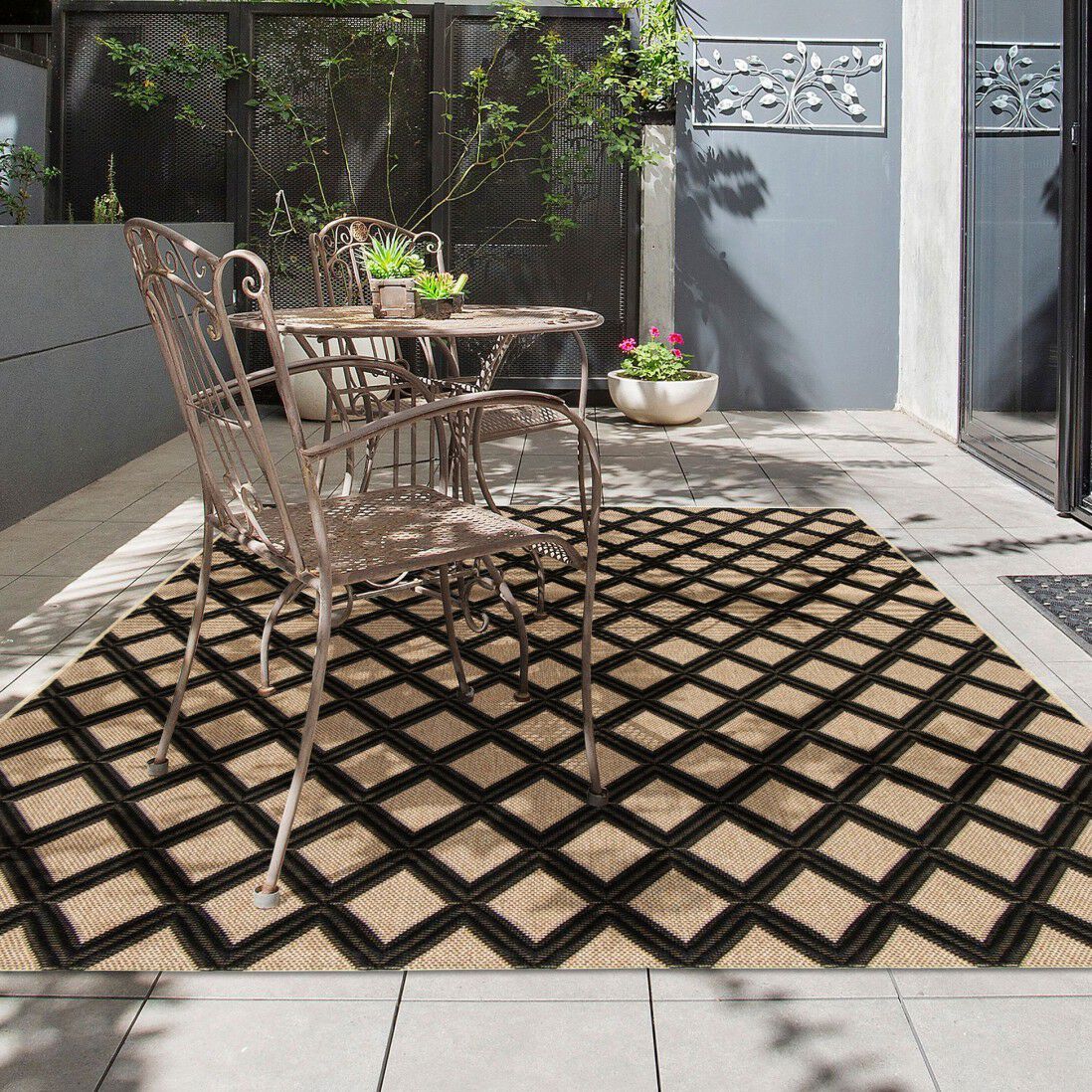 Прямоугольный напольный ковер с рисунком Ademi Outdoor ARCH-00134856 - Вид №1