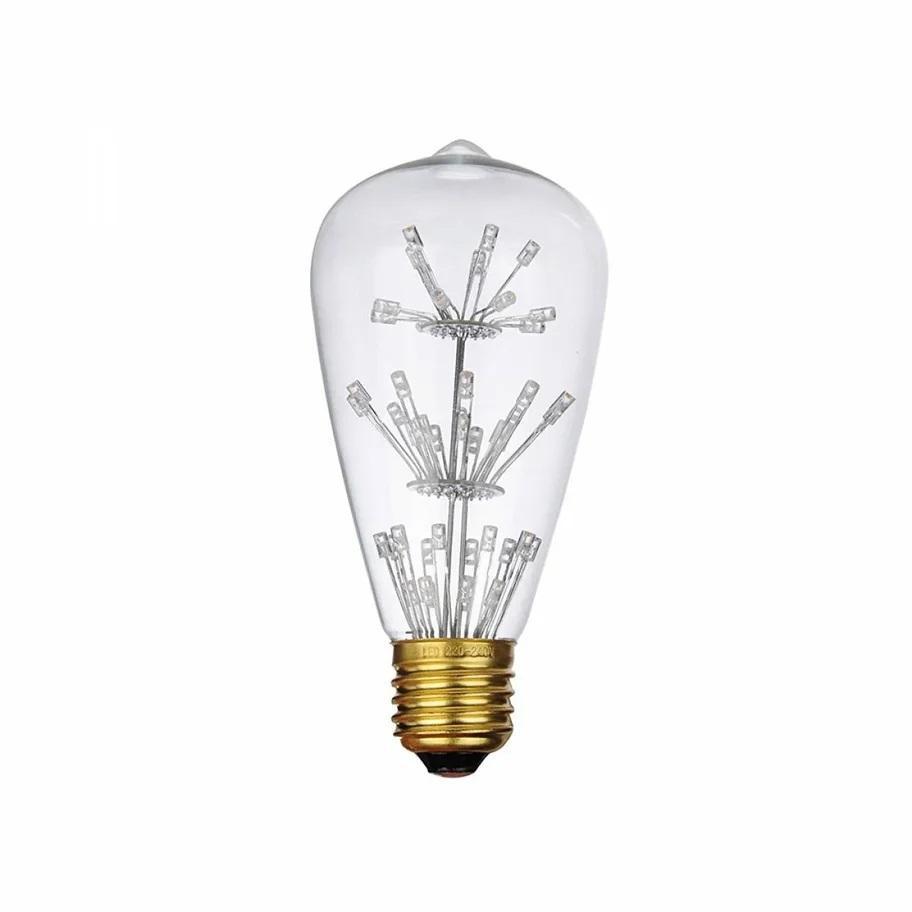 ST64-47LED Лампа светодиодная филаментная E27 3W прозрачная Loft IT Edison Bulb