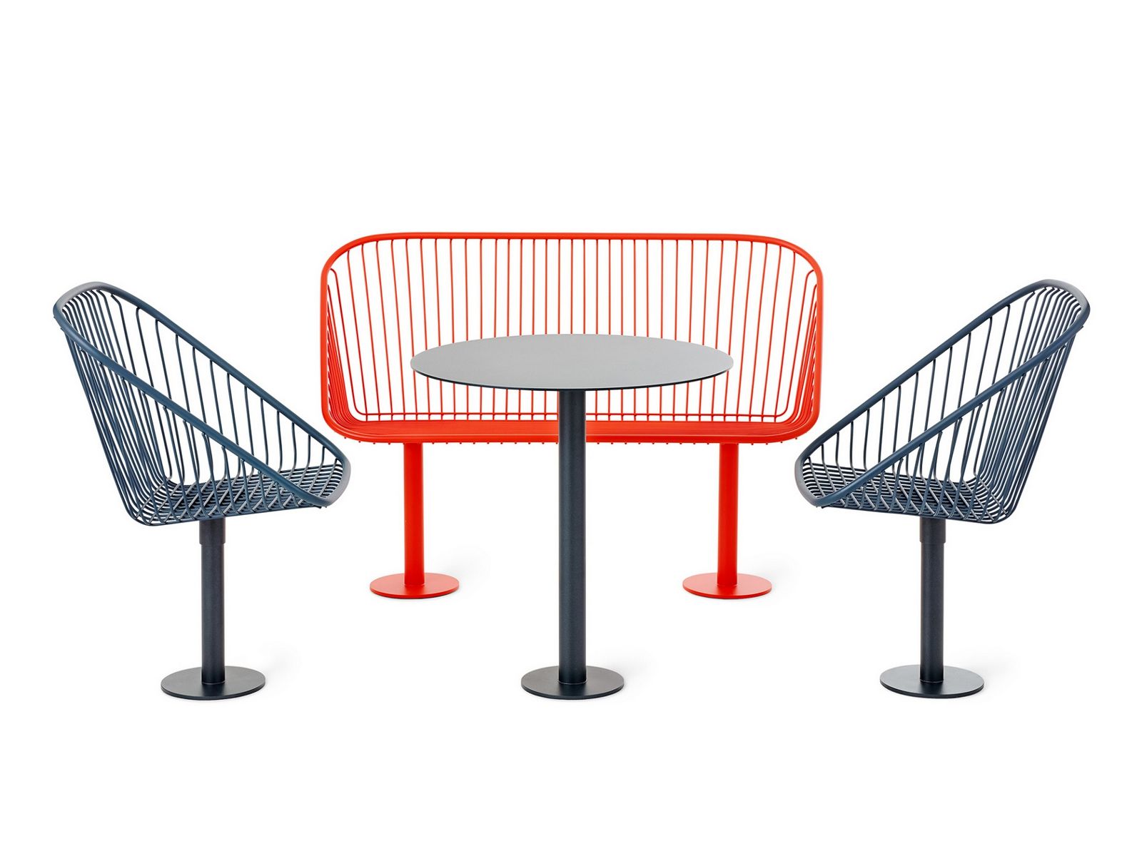 Круглый стол для общественных мест с порошковым покрытием Nola Industrier Korg ARCH-00074230 - Вид №3