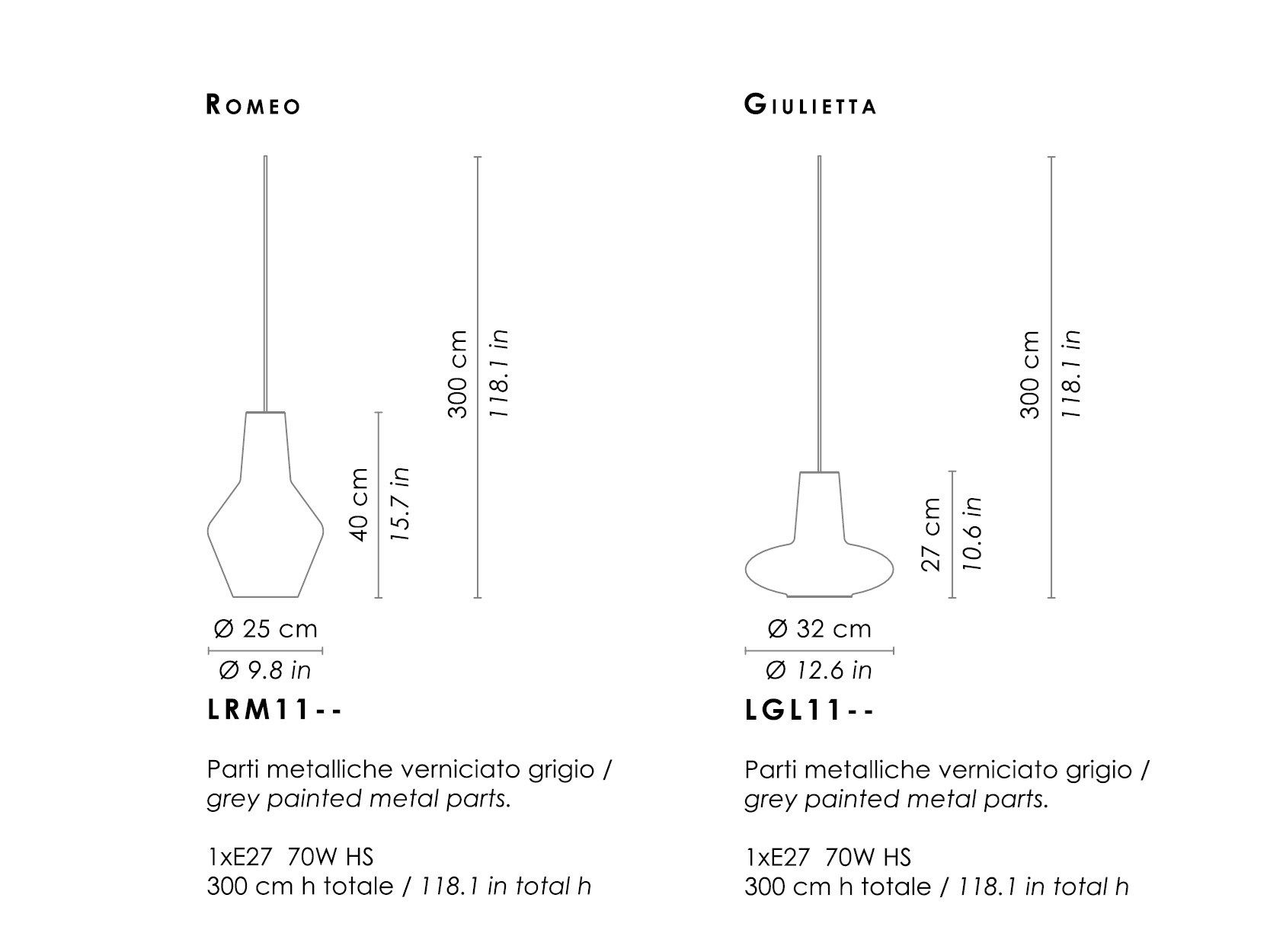 Подвесной светильник из дутого стекла Zafferano Ромео и Джульетта ARCH-00018003 - Вид №6