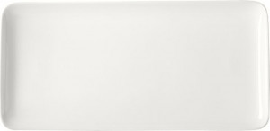 89706 Dibbern Блюдо прямоугольное Белый декор 32x15см, фарфор Фарфор костяной