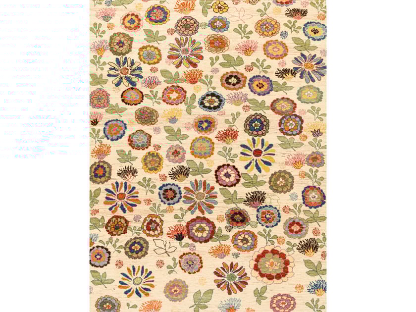 Шерстяной прямоугольный цветочный ковер Zollanvari Ikebana Kyoto-Designer ARCH-00091691