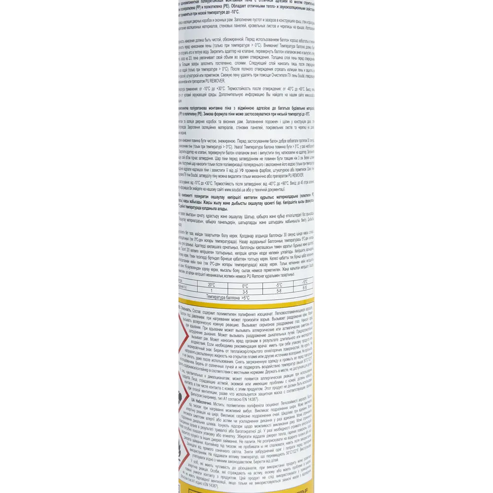 Пена монтажная бытовая Soudal для окон и дверей 45 зимняя 750 мл 11622366 STLM-2095594  - Вид №3