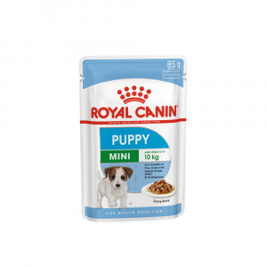 ПР0048343 Корм для щенков Mini Puppy для мелких пород, соус пауч 85г ROYAL CANIN