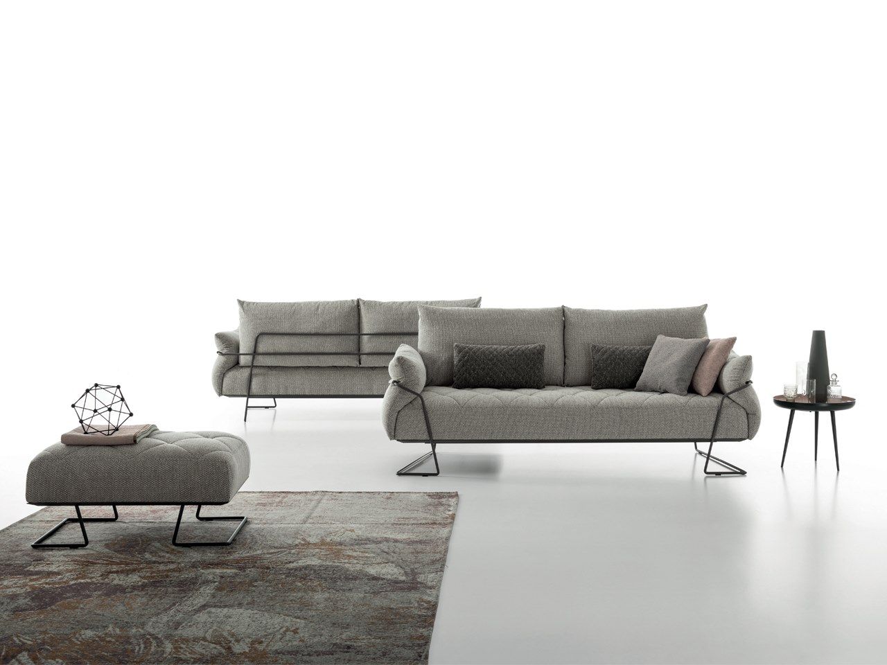 Кожаный прямоугольный пуф AERRE ITALIA Yellow ARCH-00124337 - Вид №1