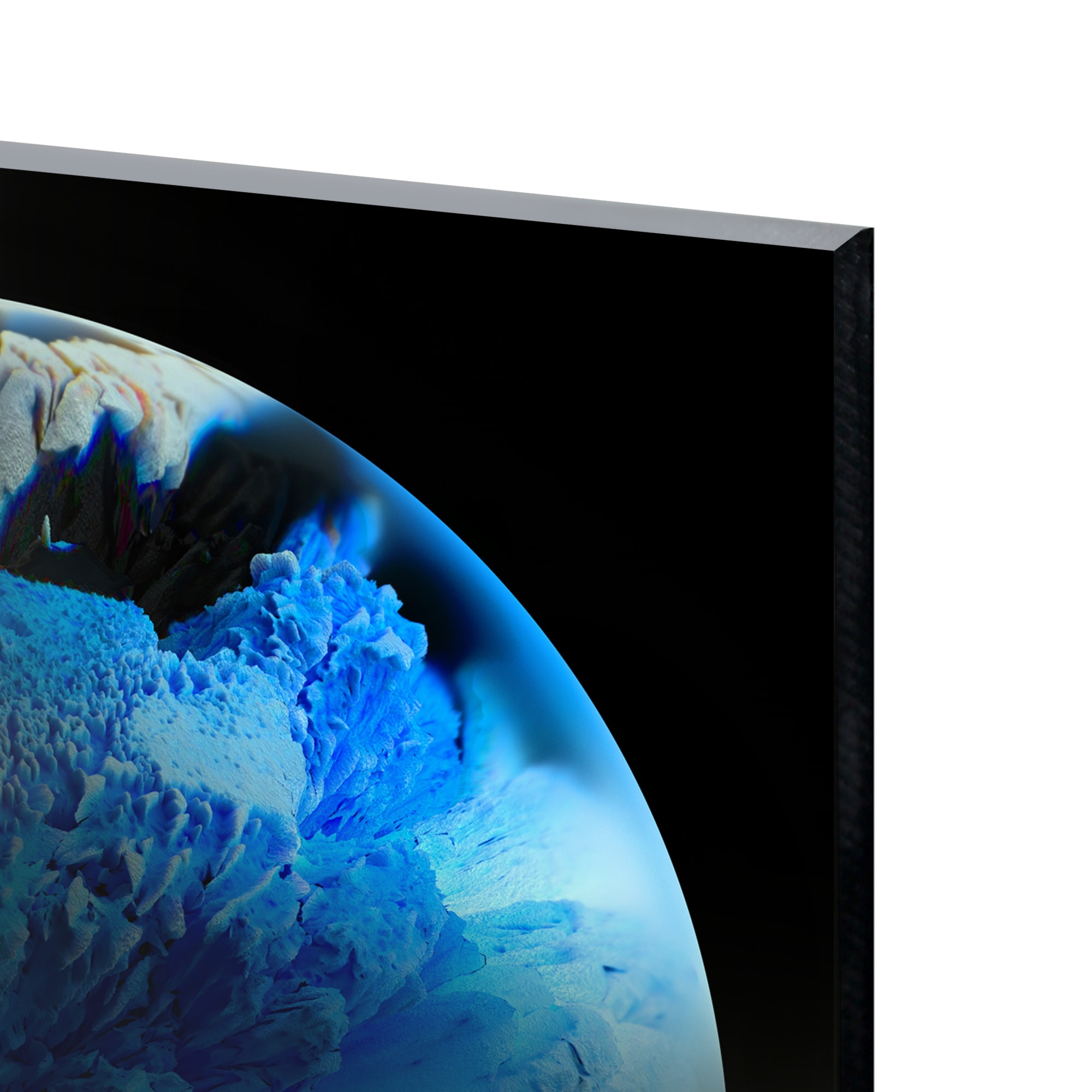 82977321 Картина на стекле «Космо» 40x40 см цвет бирюзовый Santreyd  - Вид №1