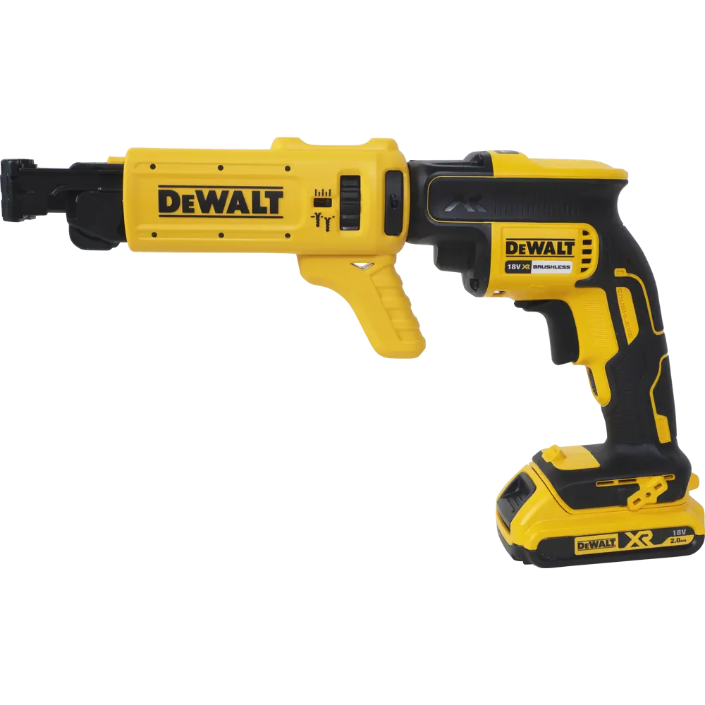 Шуруповерт бесщеточный аккумуляторный по гипсокартону DeWalt DCF620D2K-QW, 18 В Li-ion 2х2 Ач STLM-2172312 - Вид №1