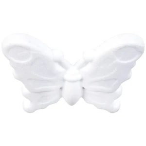 Элемент декоративный инжекционный, белый Бабочка
