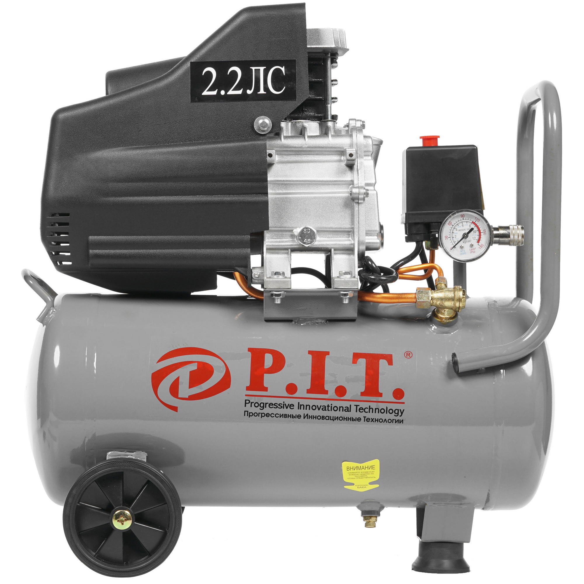 Компрессор поршневой масляный P.I.T. PAC24-C 8141902 PIT STDN-0058774 - Вид №3