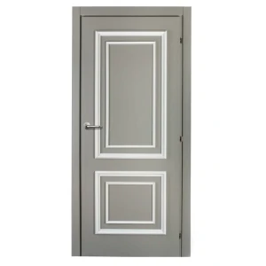 Дверь межкомнатная глухая Треви дек.сер.жемчуг 2200x900 мм с фурнитурой