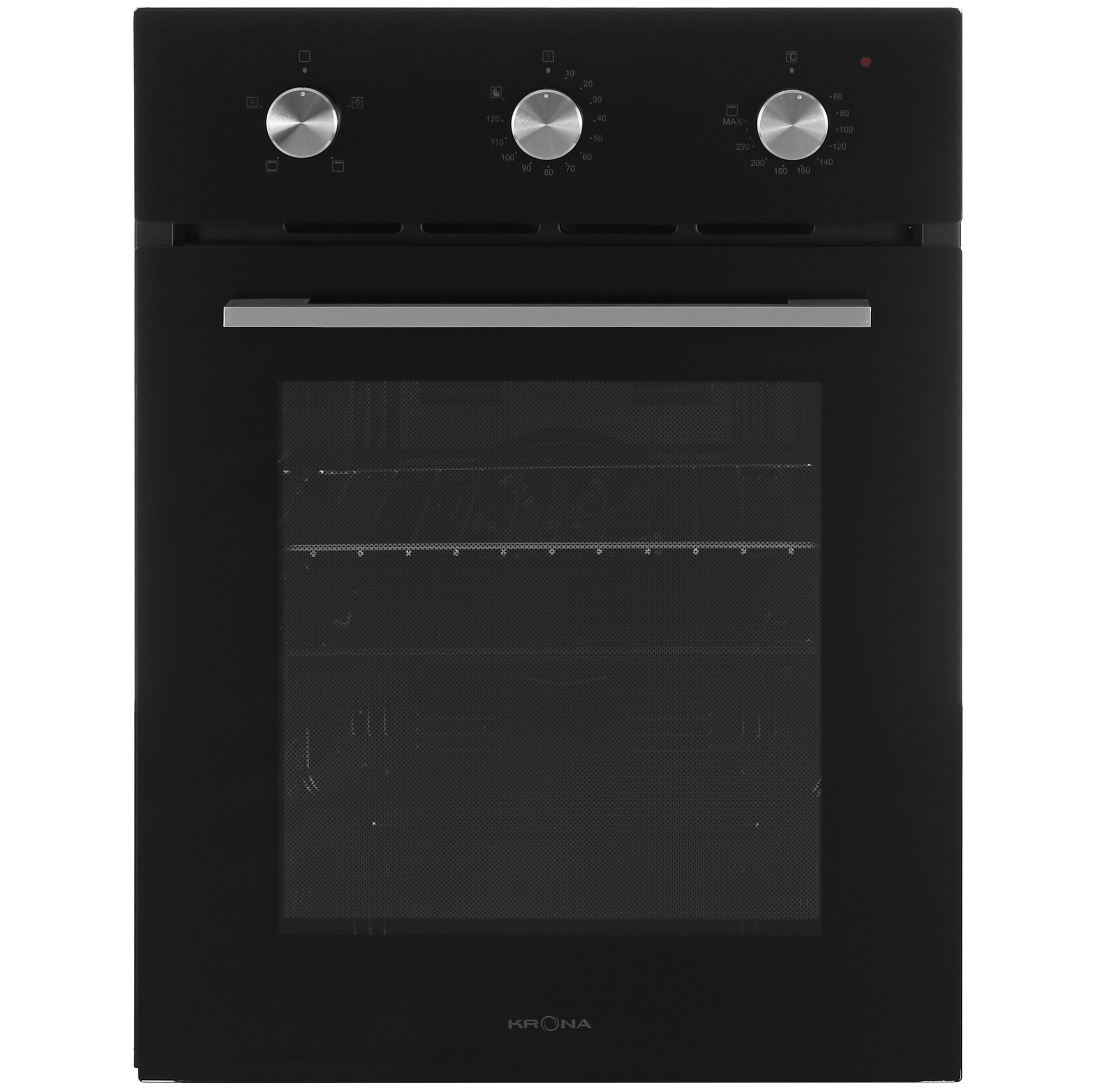 9163546 Электрический духовой шкаф KRONA LINDE 45 BL черный KRONA1 STDN-0149754