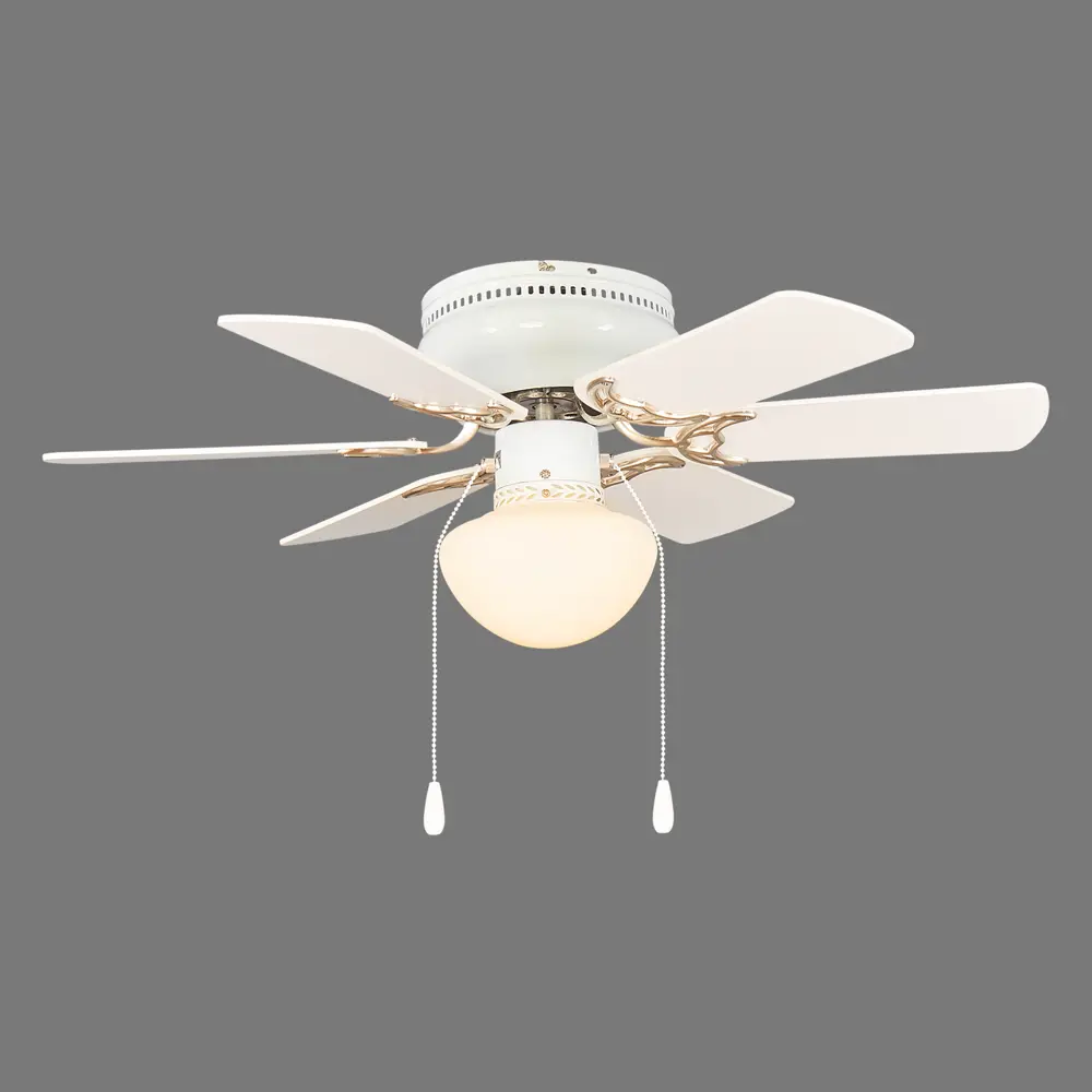 Люстра-вентилятор E27х1X60 Вт, цвет белый Globo STLM-2100139 - Вид №2