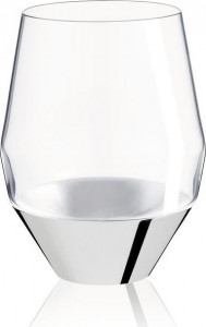 10601836 Puiforcat Набор из 2 бокалов для белого вина на подставках 130мл "Сомелье" (посеребрение) Стекло