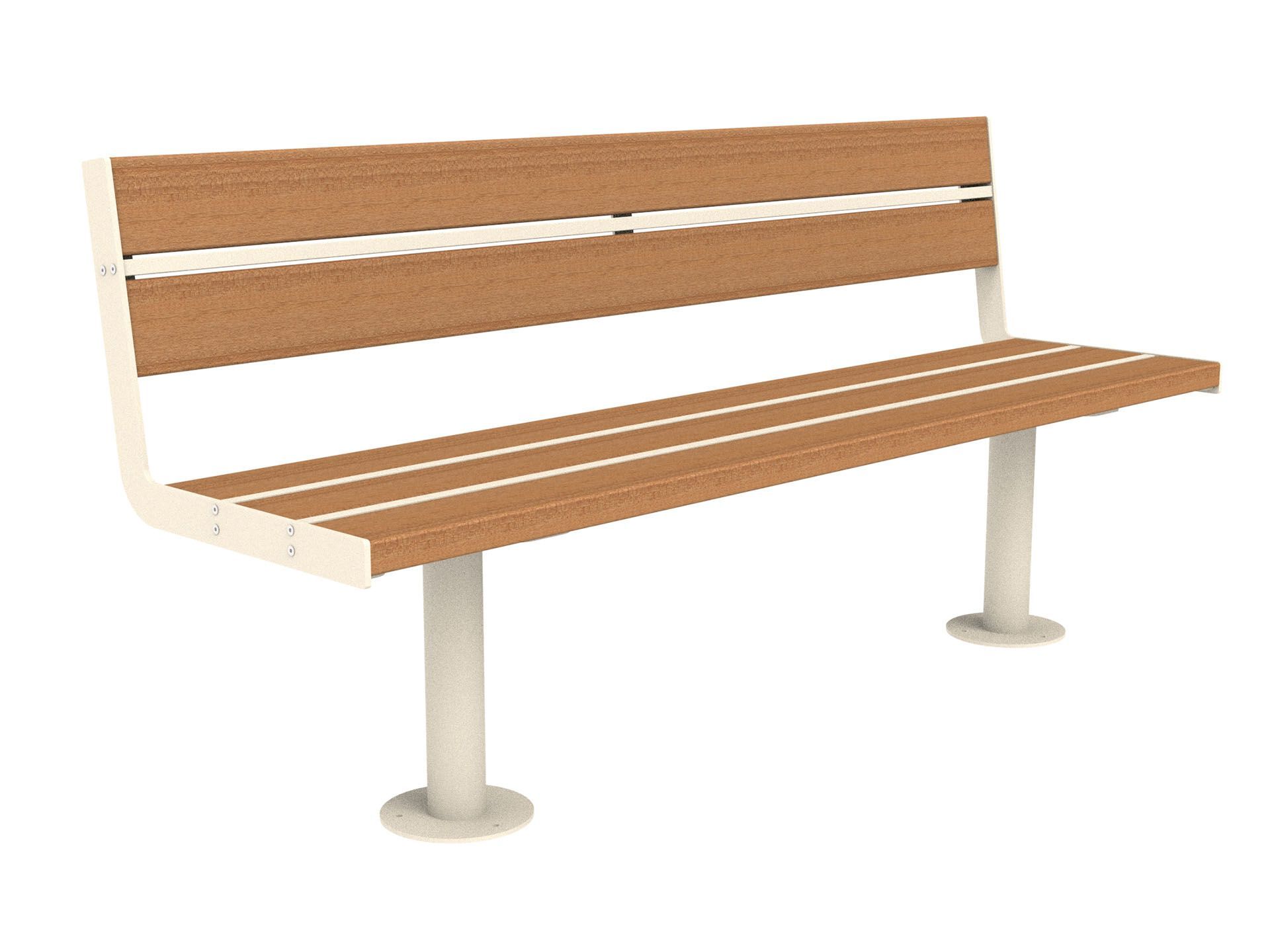 Скамья из окуме со спинкой Lazzari Joy ARCH-00135129 - Вид №1