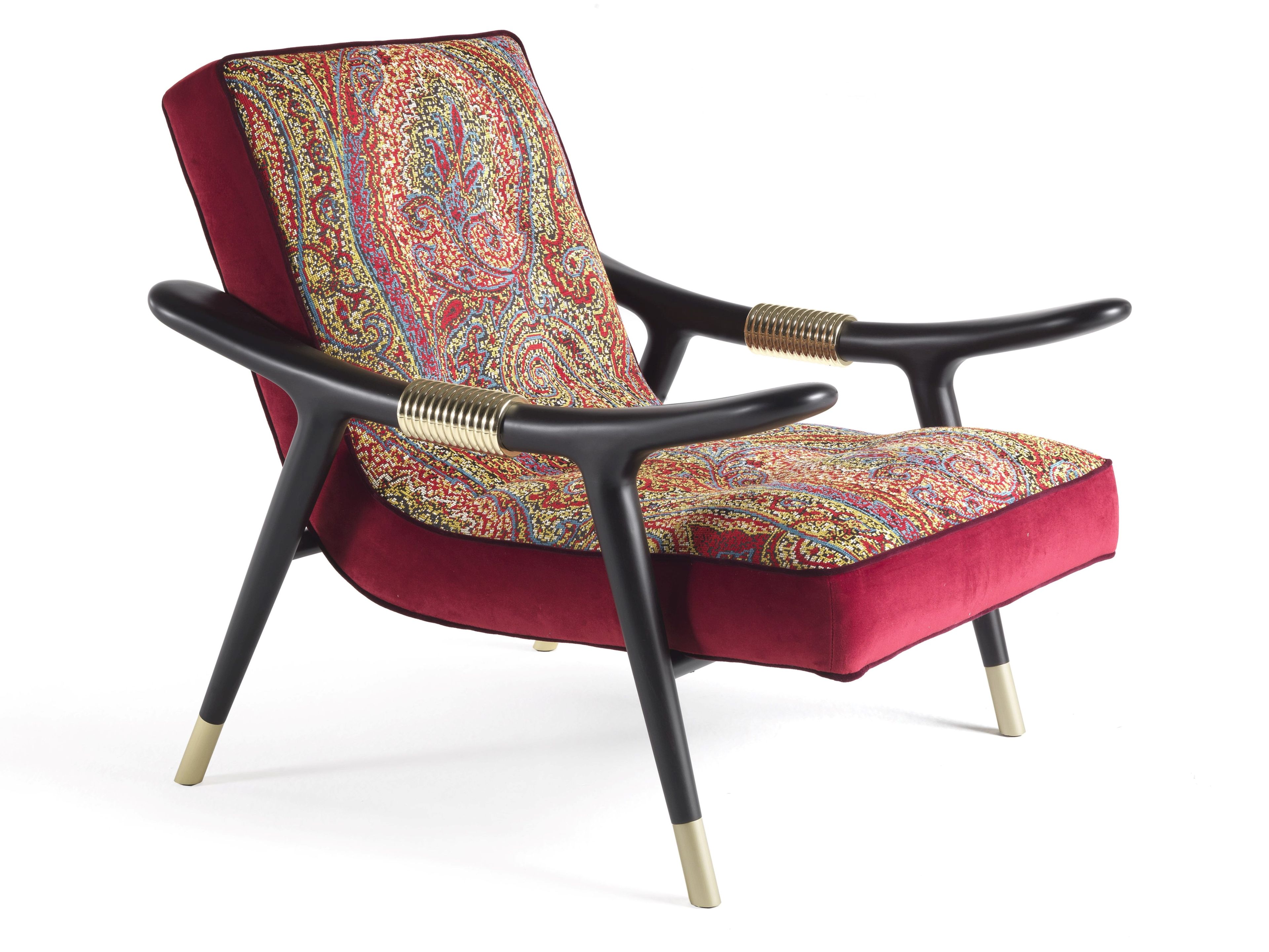 Тканевое кресло с подлокотниками ETRO Home Interiors MASAI ARCH-00055708 - Вид №14