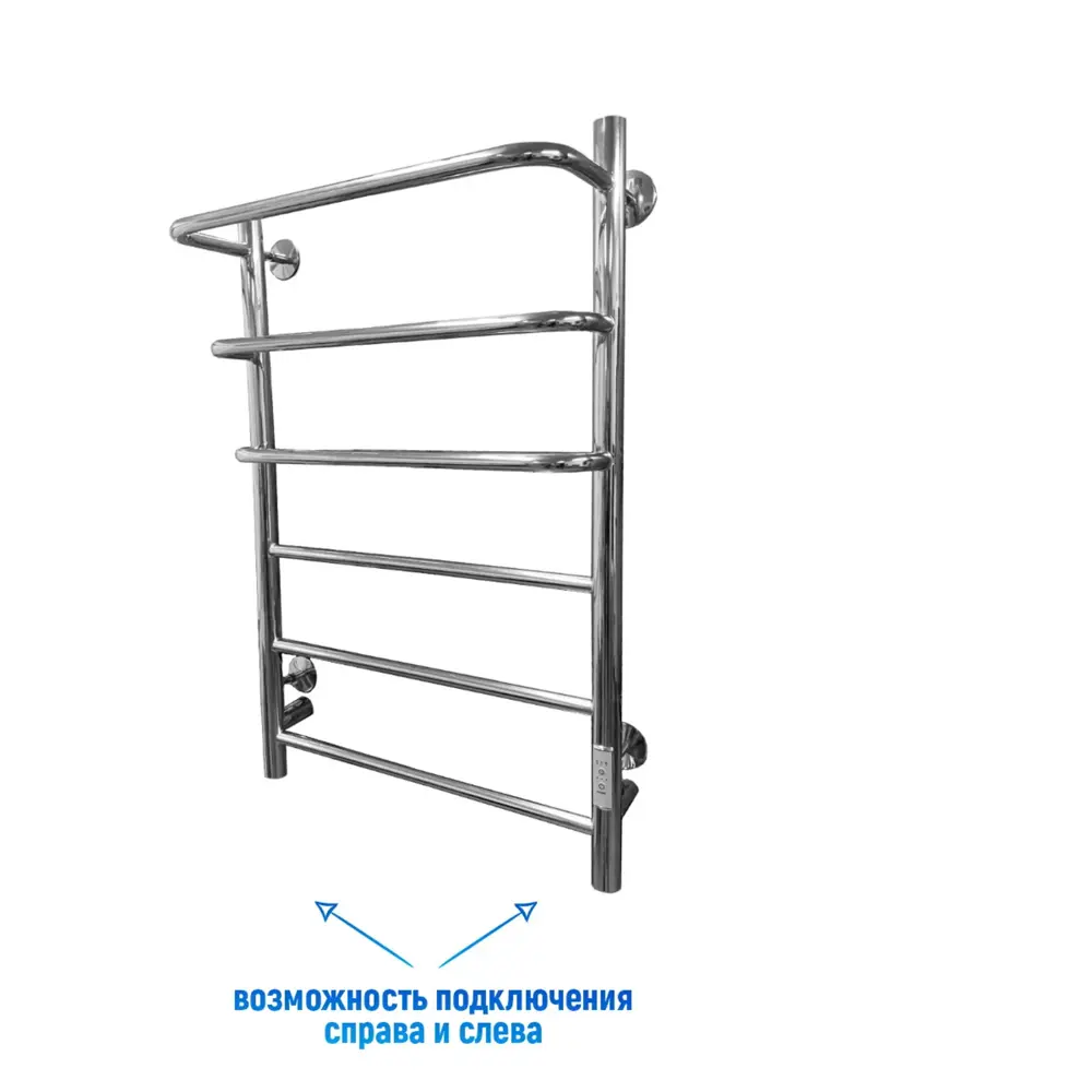 90772534 Полотенцесушитель электрический Тругор 19 500x800 мм 100 Вт лесенка цвет хром STLM-0376422