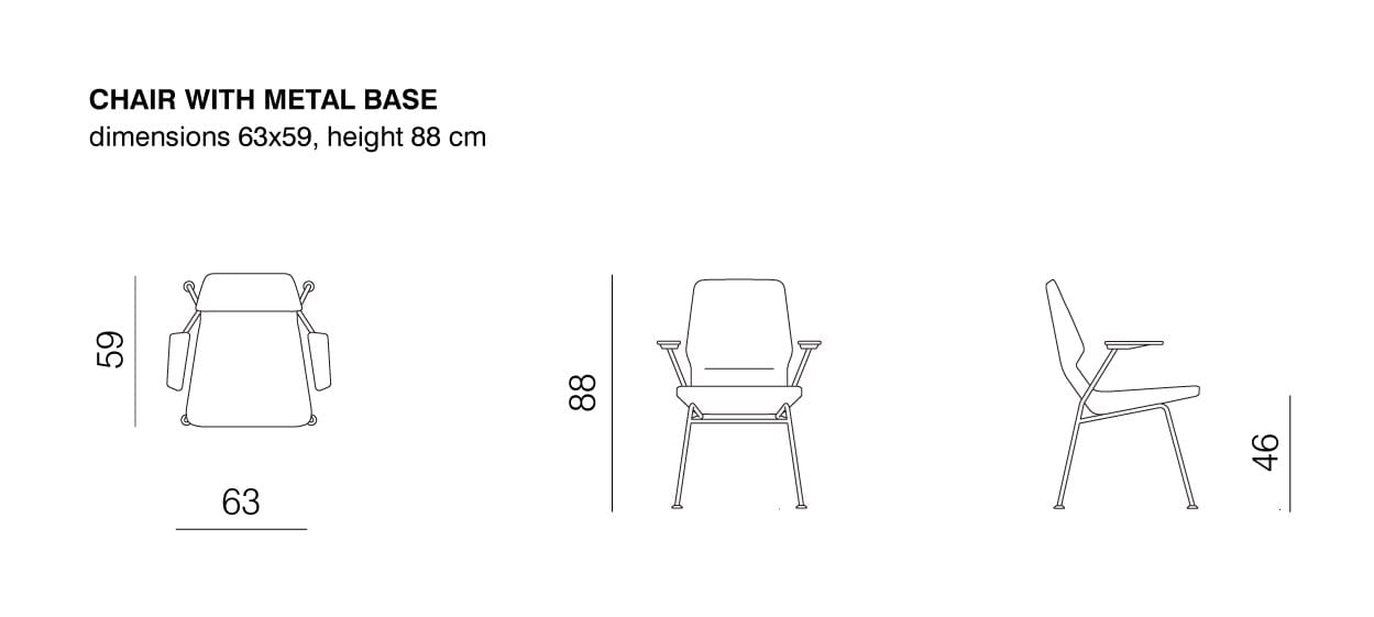 Мягкий тканевый стул с подлокотниками prostoria Oblique ARCH-00090884 - Вид №4