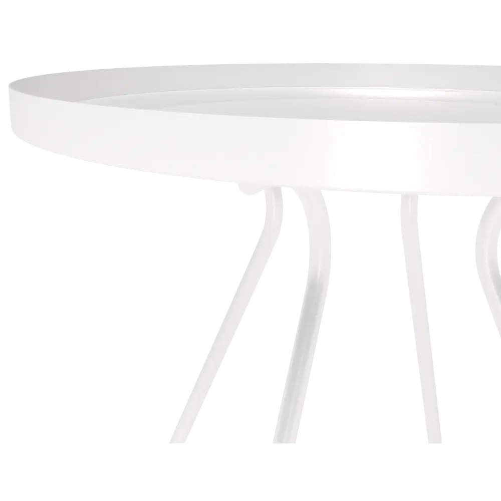 Столик кофейный Sheffilton круг 45x40 см цвет белый STLM-2091586 - Вид №1