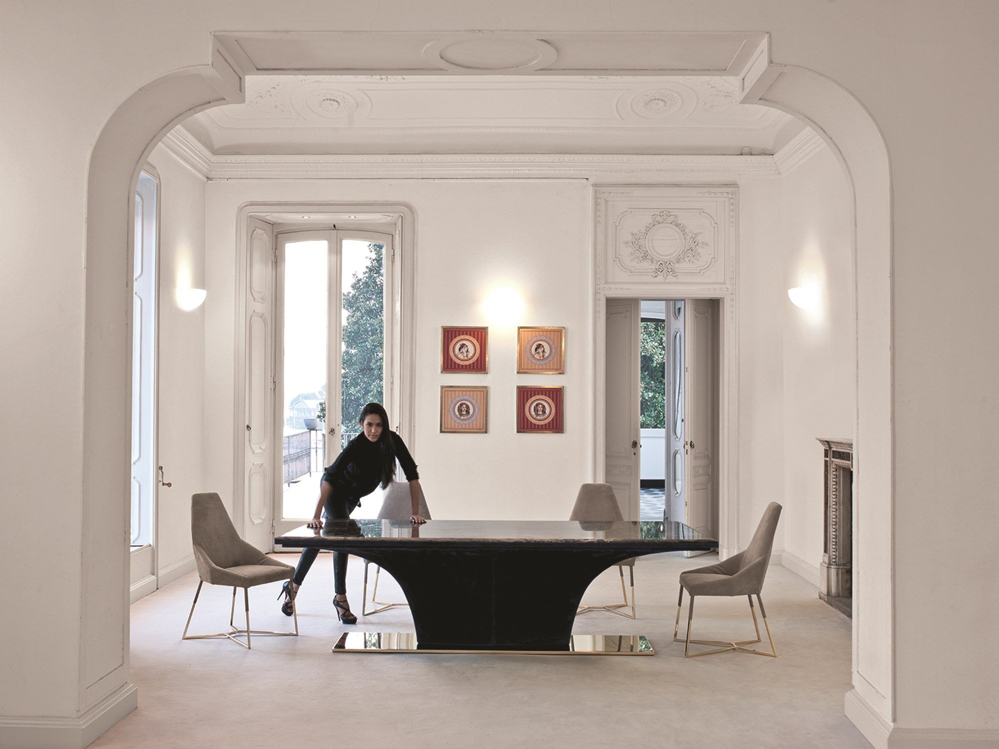 Кожаный мягкий стул Longhi Loveluxe ARCH-00136559 - Вид №6