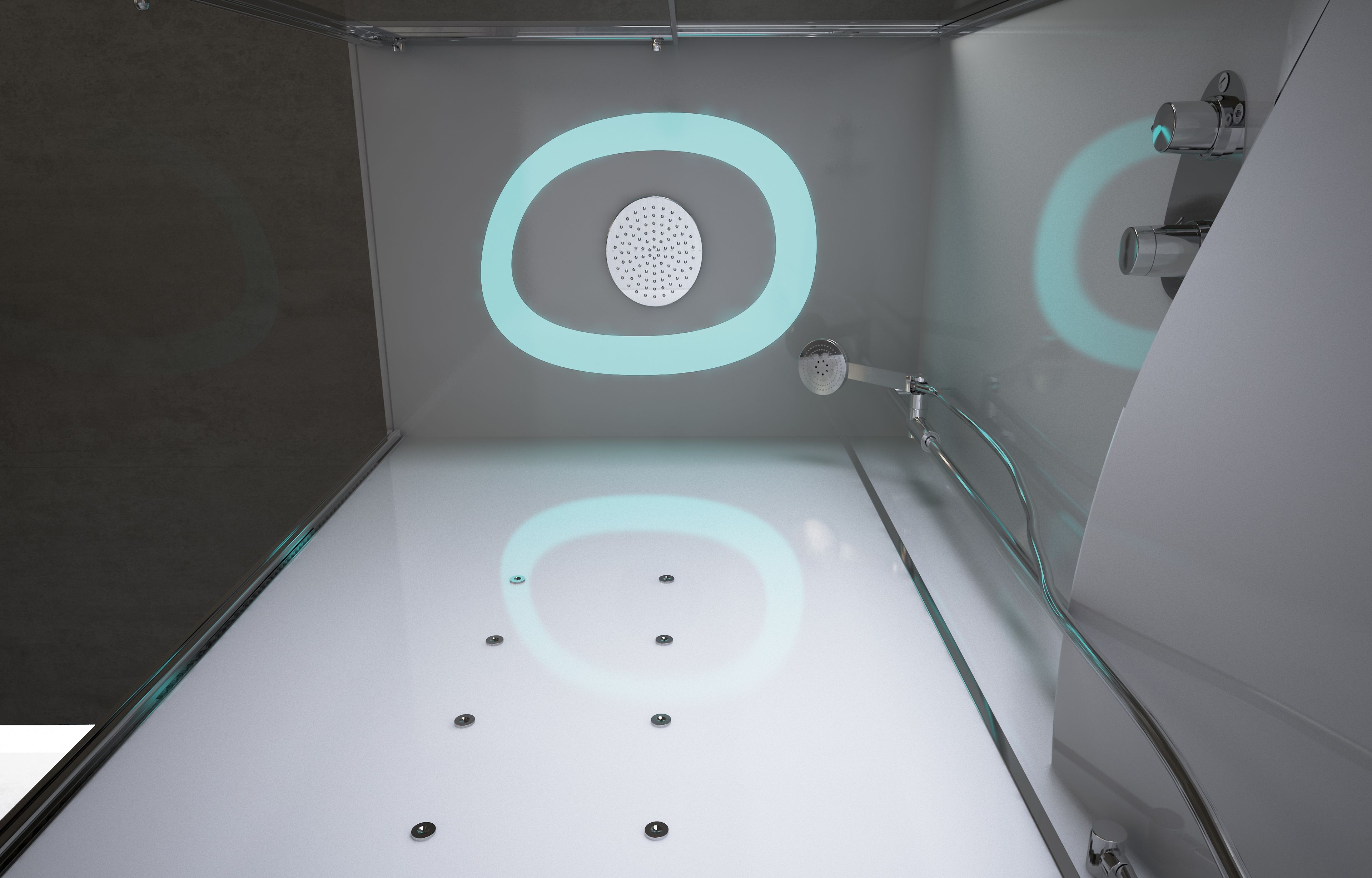 Угловая многофункциональная душевая кабина Novellini Eon ARCH-00130063 - Вид №5