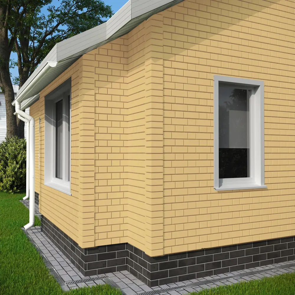 Угол наружный Dacha Кирпич гладкий цвет жёлтый STLM-2184695 - Вид №2