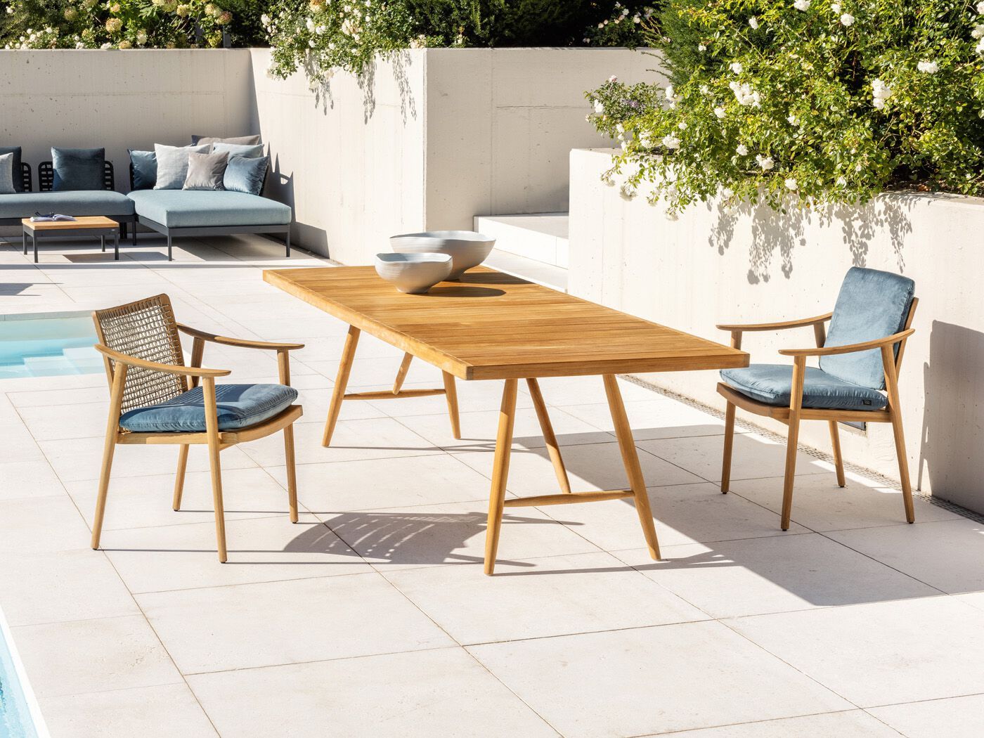 Прямоугольный садовый стол из тикового дерева FISCHER MÖBEL Beluga ARCH-00017690 - Вид №3
