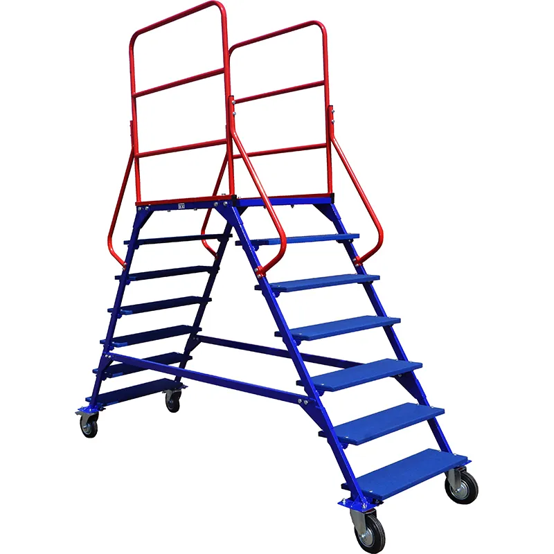 Лестница передвижная, шесть ступеней и два марша ЛР 6.2 (785х2135х2330) без колес Верстакофф 91-2010