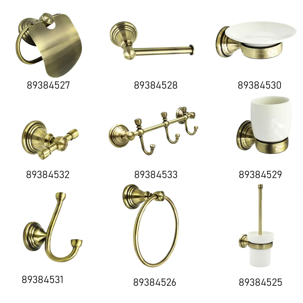 BATH PLUS Bronx Gold — держатель для туалетной бумаги с крышкой 89384527 STLM-1581542 - Вид №1