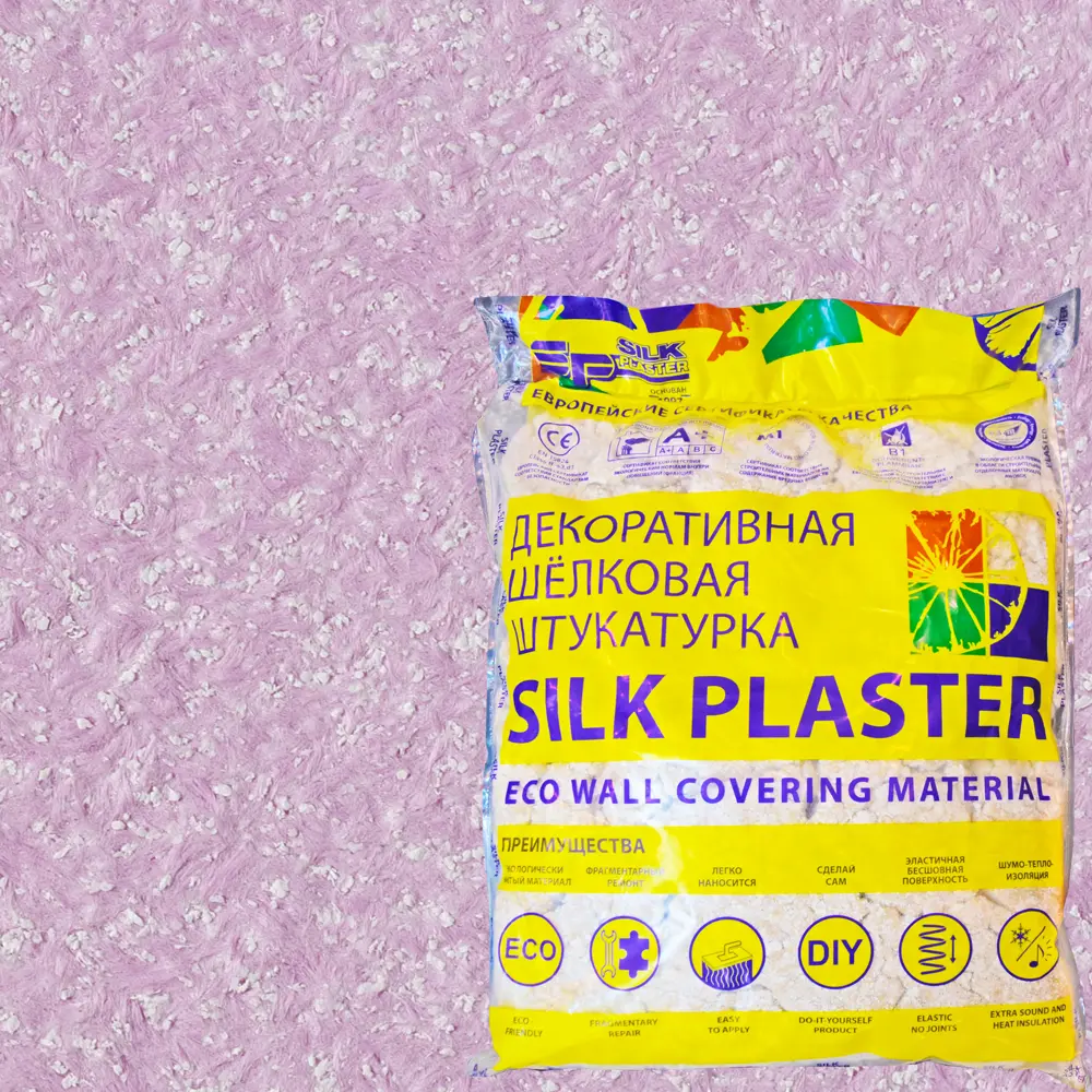 Жидкие обои Silk Plaster Прованс 049 1 кг цвет розовый 82453433 STLM-2193902 