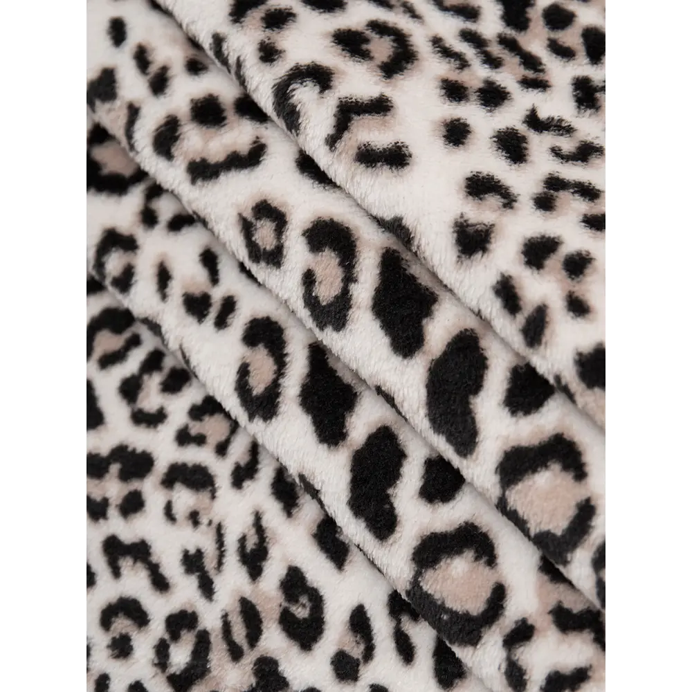 Плед Леопард 150x200 см фланель цвет бежевый TEXREPUBLIC Печатный STLM-2117086 - Вид №2