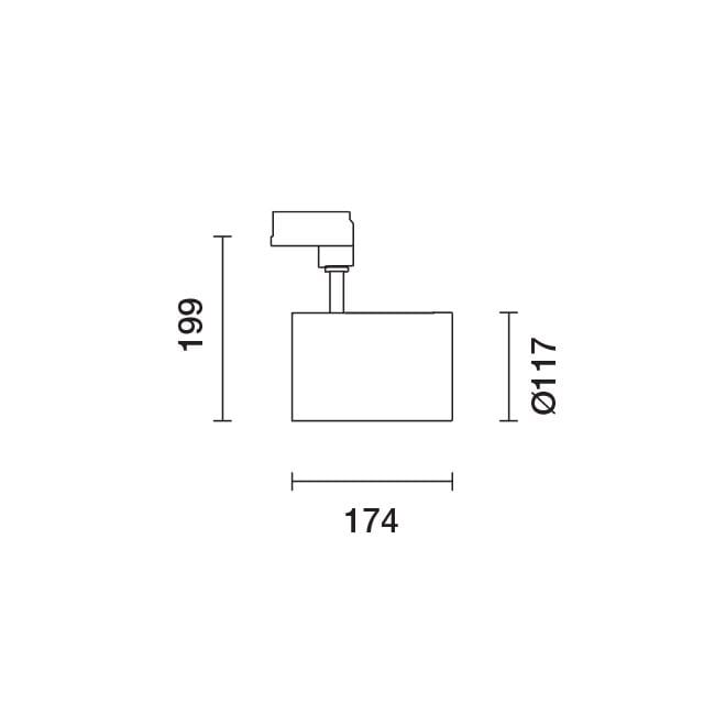 Заливка формы алюминия Сид освещения следа iGuzzini техника Evo ARCH-00084232 - Вид №2