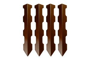 16585076 Колышки для деревянных грядок CB45-3 коричневые, 4 шт. 3003017 Delta-Park