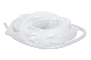 15896115 Спиральная лента для организации и защиты кабельных пучков белая, 10м NMC-SWB15-010-WT NIKOMAX