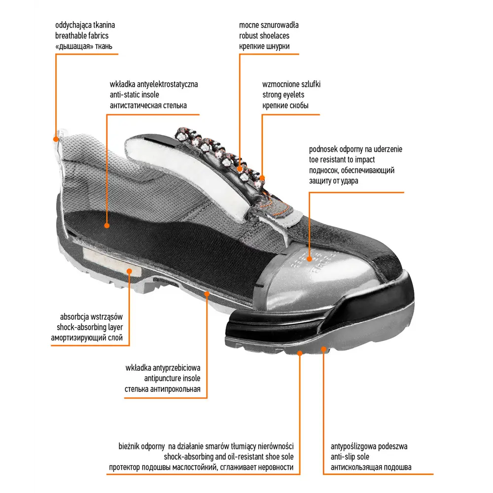 Полуботинки рабочие Neo 82-013 размер 42 кожа Neò STLM-2109950 - Вид №3