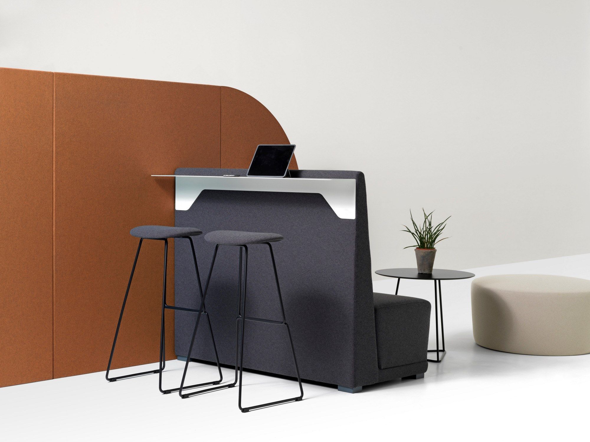 Стальной табурет с мягким сиденьем Diemme CHAT ARCH-00065753 - Вид №5