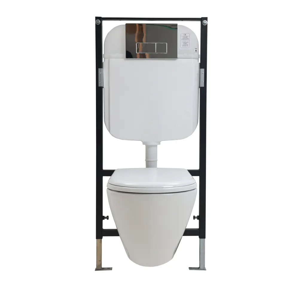 Комплект инсталляция с унитазом Creavit Terra TP325-11CB00E-0000, с микролифтом, клавиша цвет хром STLM-2158332