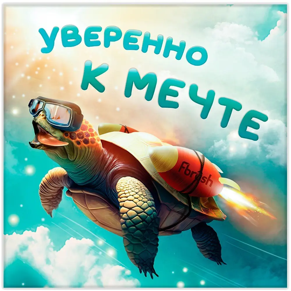 Картина на холсте Уверенно к мечте 30x30 см FBRUSH STLM-2148195