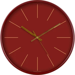 Часы настенные Troykatime Гламур Коктейль круглые пластик цвет красный бесшумные ø31 см