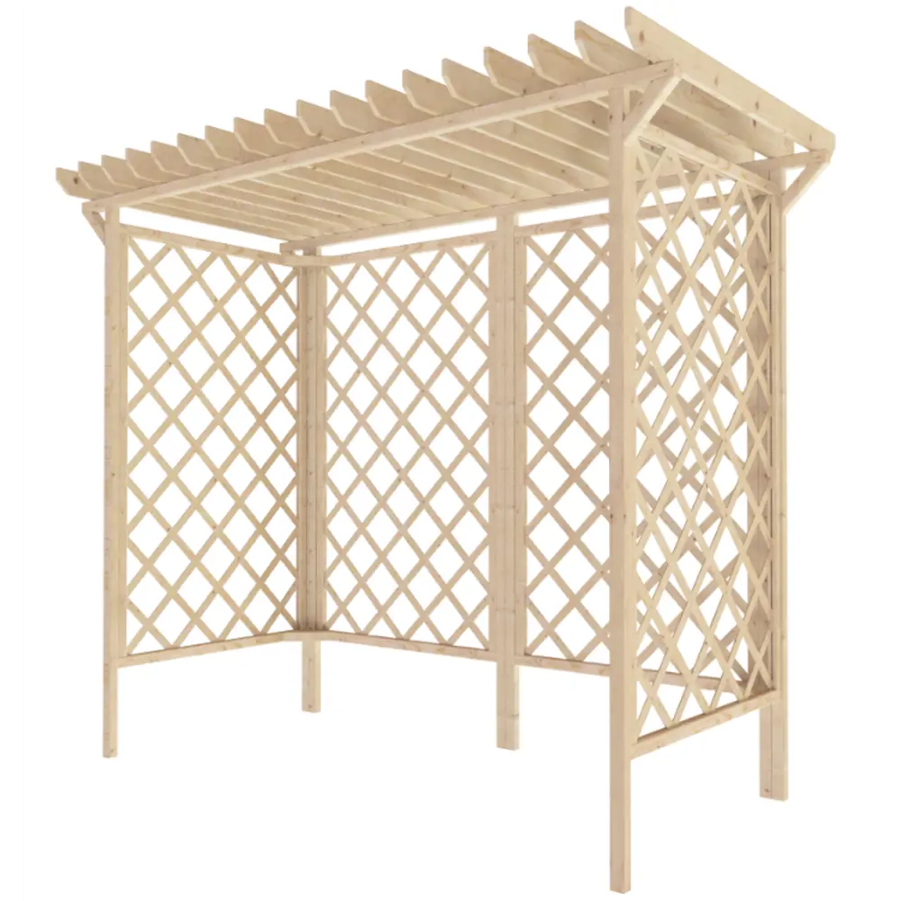 Пергола ПС3 130x201x243 см массив дерева бежевый Santreyd STLM-2052912