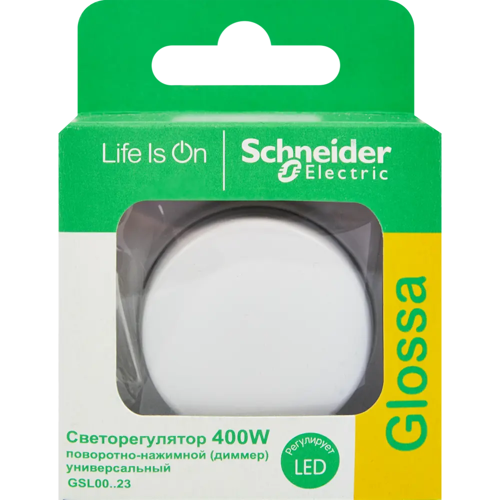 Schneider Electric Glossa - Встраиваемый диммер для плавной регулировки освещения 86710487 STLM-0070857 - Вид №4