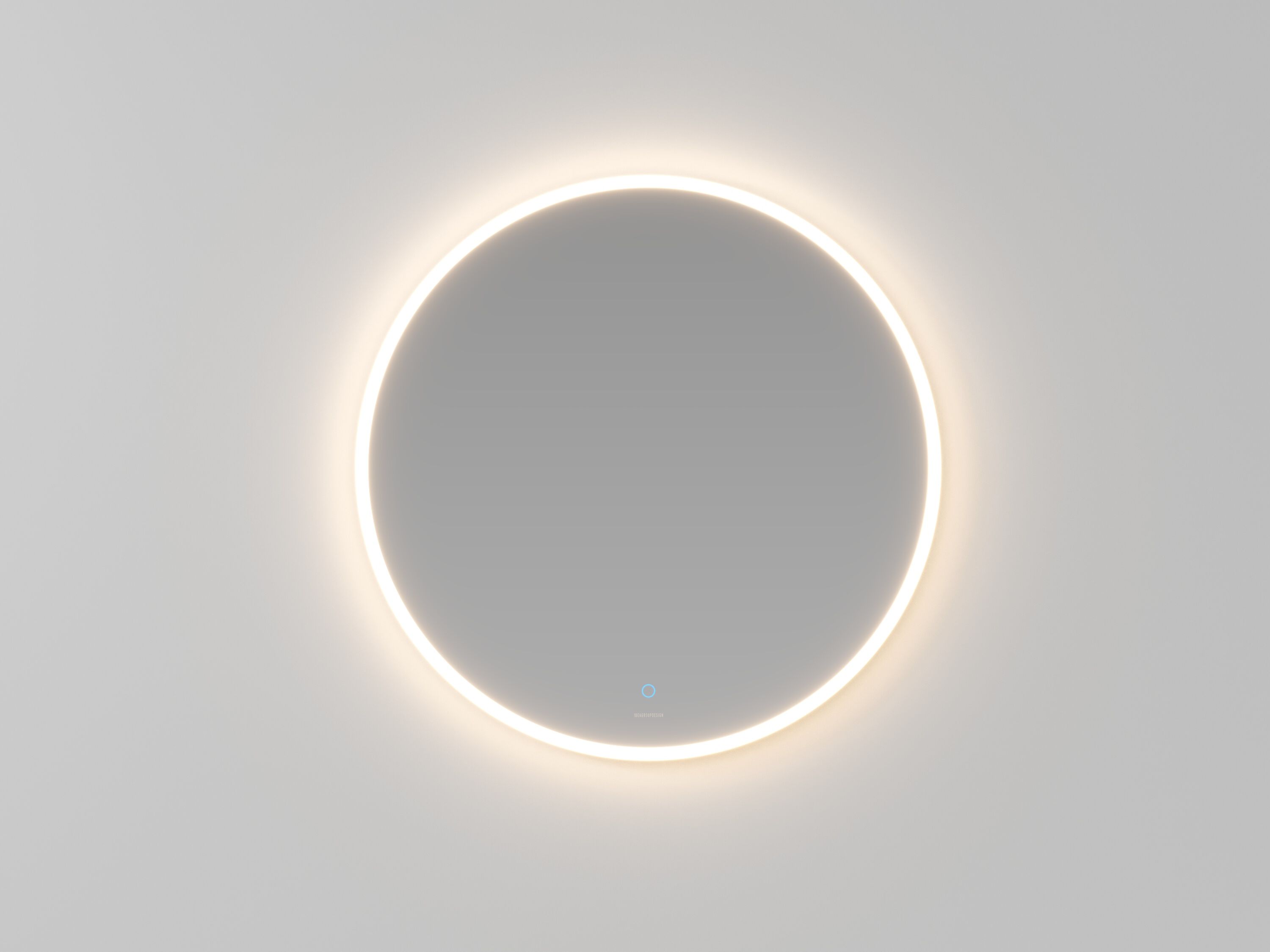 Круглое зеркало со встроенным настенным освещением Ideagroup ECLISSI ARCH-00008886