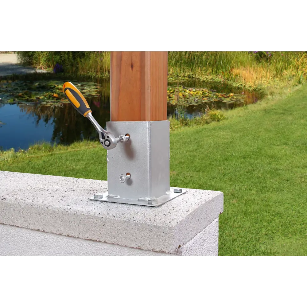 Опора столба прикручиваемая 61x61x150 мм Santreyd STLM-2209465 - Вид №4