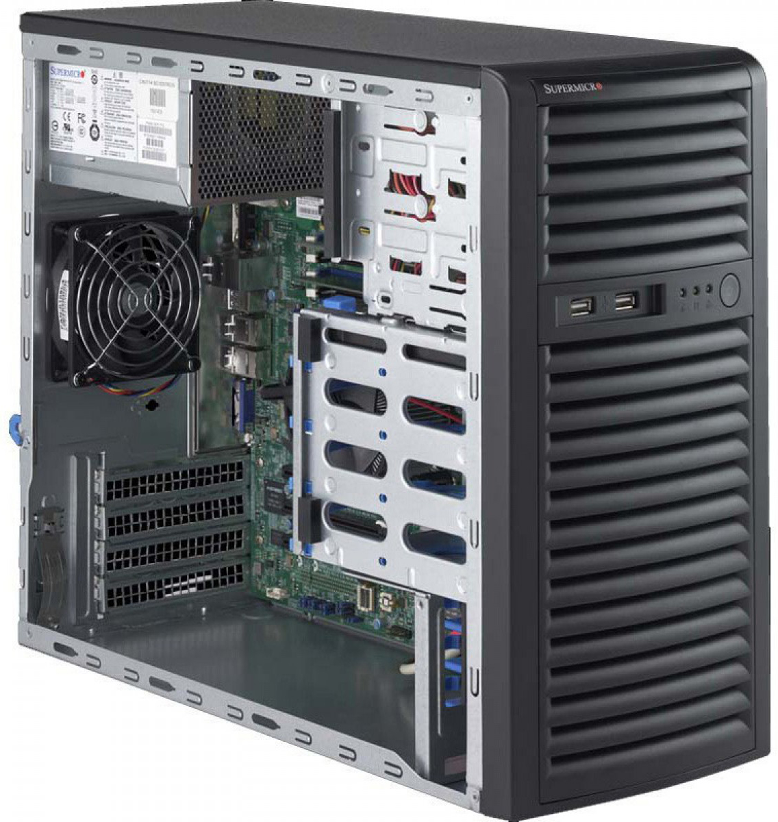 SYS-5039D-I superworkstation ( x11ssl-f, cse-731i-300b) ( lga 1151, e3-1200 v6/v5, intel® c232 chipset, 4xddr4 up to 64gb unbuffered ecc udimm, 1 pci-e 3.0 x8 (in x16), 1 pci-e 3.0 x8, and 1 pci-e 3.0 x4 (in x8 slot), 1 vga, 1 com, 2 gbe lan, dedicated ip Santreyd 