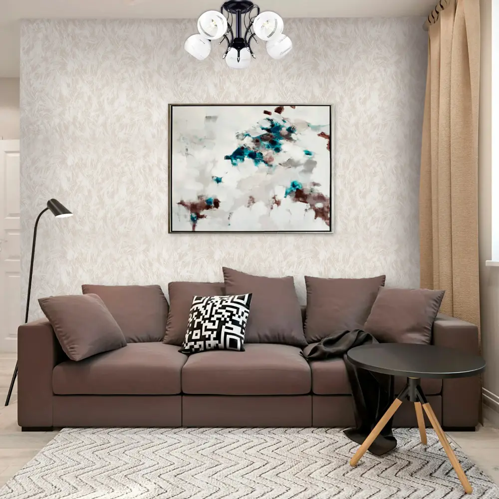 Vilia Метеорит: флизелиновые обои кремового оттенка для элегантного интерьера 89348285 STLM-0823542 - Вид №4