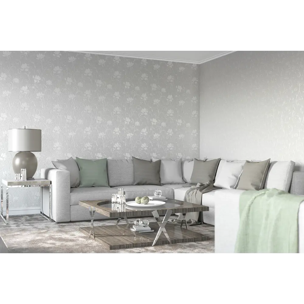 Обои флизелиновые Палитра Lilium серые 1.06 м PL71051-14 STLM-2013236 - Вид №3